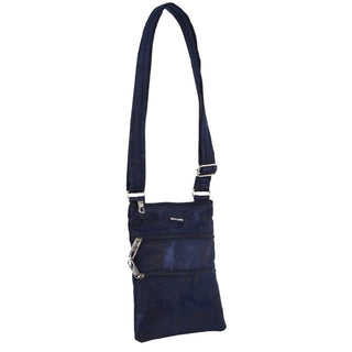 Crossbody bag Navy-Camo / Nylon PC 3157C NAVY-CAMO Pierre Cardin Nylon Anti-Theft Cross Body Bag in Navy-Camo