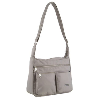 Crossbody bag Taupe / Nylon PC 2998 TAUP Pierre Cardin Nylon Anti-Theft Cross Body Bag in Taupe