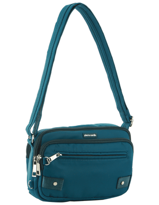 Crossbody bag Turquoise / Nylon PC 3269 TURQ Pierre Cardin Nylon Anti-Theft Cross Body Bag in Turquoise