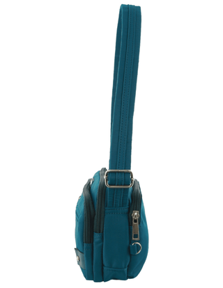 Crossbody bag Turquoise / Nylon PC 3269 TURQ Pierre Cardin Nylon Anti-Theft Cross Body Bag in Turquoise