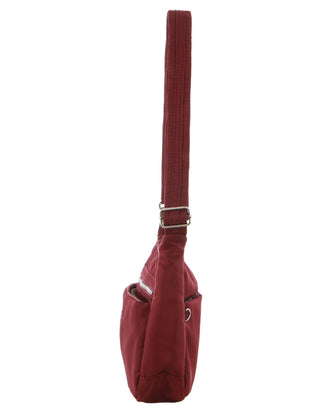 Crossbody bag Wine / Nylon PC 2642 WINE Pierre Cardin Nylon Anti-Theft Cross Body Bag in Wine