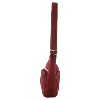 Crossbody bag Wine / Nylon PC 2642 WINE Pierre Cardin Nylon Anti-Theft Cross Body Bag in Wine