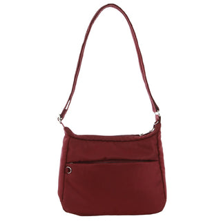 Crossbody bag Wine / Nylon PC 2642 WINE Pierre Cardin Nylon Anti-Theft Cross Body Bag in Wine