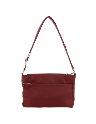 Crossbody bag Wine / Nylon PC 3268 WINE Pierre Cardin  Nylon Anti-Theft Cross Body Bag in Wine