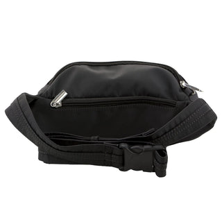 Waist Bag Black / Nylon PC 3178 BLK Pierre Cardin Nylon Anti-Theft Waist Bag in Grey