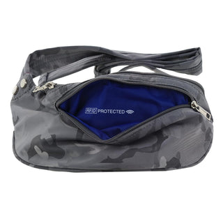 Waist Bag Grey / Nylon PC 3178 GREY Pierre Cardin Nylon Anti-Theft Waist Bag in Grey