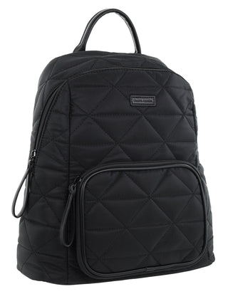 Backpack Black / Nylon PC 4025 BLK Pierre Cardin Nylon Geometric Backpack in Black