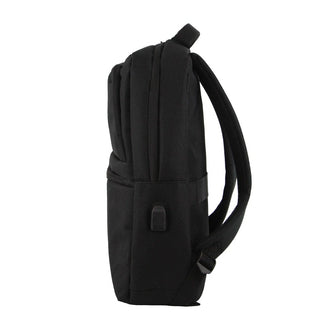 Backpack Black / Nylon PC 3625 BLK Pierre Cardin Nylon Travel & Business Backpack with Built-in USB Port in Black