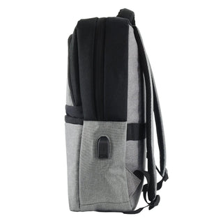 Backpack Grey / Nylon PC 3625 GREY Pierre Cardin Nylon Travel & Business Backpack with Built-in USB Port in Grey