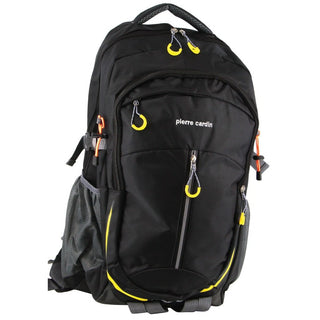 Backpack Black / Ripstop Nylon PC 3851 BLK Pierre Cardin Nylon Travel & Sport Large Backpack in Black