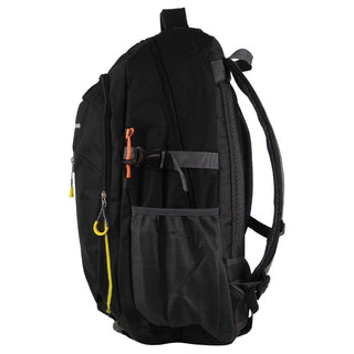 Backpack Black / Ripstop Nylon PC 3851 BLK Pierre Cardin Nylon Travel & Sport Large Backpack in Black