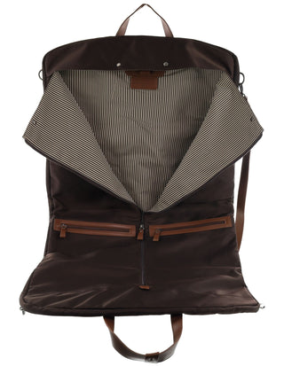 Overnight Bag Chocolate / Nylon PC 4019 CHO Pierre Cardin Nylon Unisex Overnight Garment Bag in Chocolate