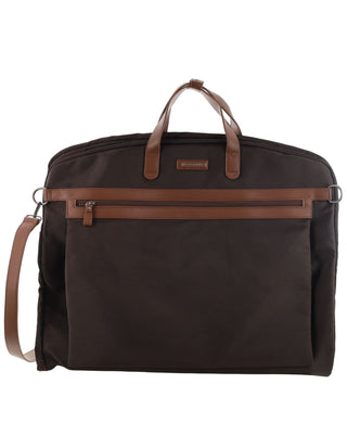 Overnight Bag Chocolate / Nylon PC 4019 CHO Pierre Cardin Nylon Unisex Overnight Garment Bag in Chocolate