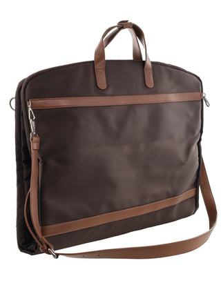 Overnight Bag Chocolate / Nylon PC 4019 CHO Pierre Cardin Nylon Unisex Overnight Garment Bag in Chocolate