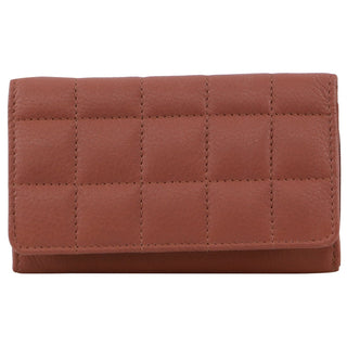 Tri-fold Wallet Rose / Leather PC 3905 ROSE Pierre Cardin Pleated Leather Ladies Tri-Fold Wallet in Rose