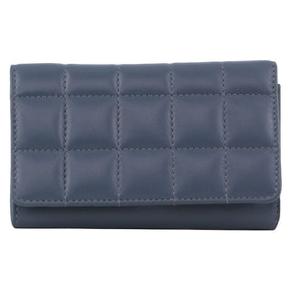 Tri-fold Wallet Teal / Leather PC 3905 TEAL Pierre Cardin Pleated Leather Ladies Tri-Fold Wallet in Teal