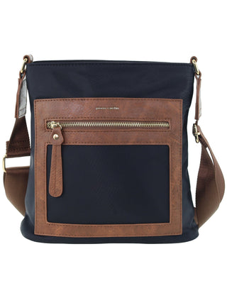 Crossbody bag Black / Nylon PC 4075 BLACK Pierre Cardin RFID Anti-Theft Nylon Crossbody Bag in Black