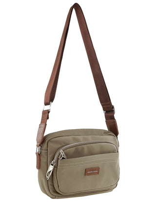 Crossbody bag Camel / Nylon PC 4073 CML Pierre Cardin RFID Anti-Theft Nylon Crossbody Bag in Camel