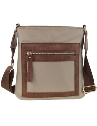 Crossbody bag Camel / Nylon PC 4075 CAMEL Pierre Cardin RFID Anti-Theft Nylon Crossbody Bag in Camel
