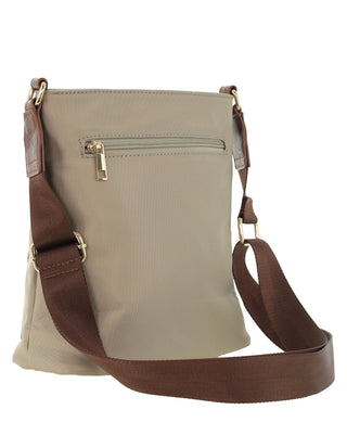 Crossbody bag Camel / Nylon PC 4075 CAMEL Pierre Cardin RFID Anti-Theft Nylon Crossbody Bag in Camel
