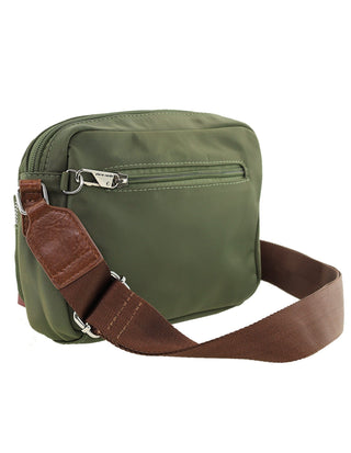Crossbody bag Olive / Nylon PC 4073 OLIVE Pierre Cardin RFID Anti-Theft Nylon Crossbody Bag in Olive