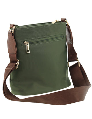 Crossbody bag Olive / Nylon PC 4075 OLIVE Pierre Cardin RFID Anti-Theft Nylon Crossbody Bag in Olive