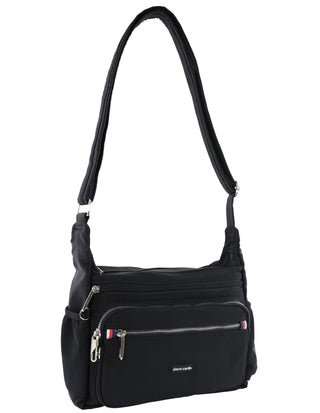 Crossbody bag Black / Nylon PC 4077 BLACK Pierre Cardin RFID Anti-Theft Nylon Crossbody in Black