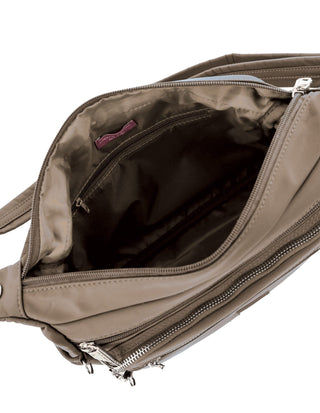 Crossbody bag Camel / Nylon PC 4077 CML Pierre Cardin RFID Anti-Theft Nylon Crossbody in Camel