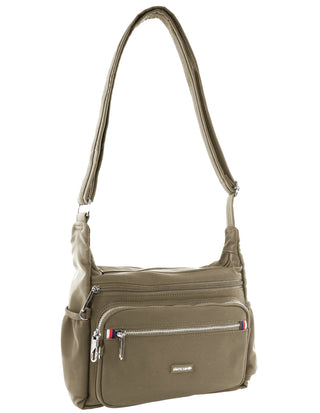 Crossbody bag Camel / Nylon PC 4077 CML Pierre Cardin RFID Anti-Theft Nylon Crossbody in Camel