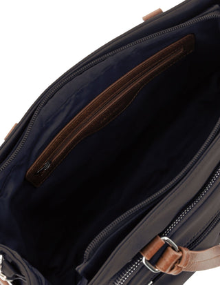 Crossbody bag Black / Nylon PC 4074 BLACK Pierre Cardin RFID Anti-Theft Nylon Mini Tote with Crossbody in Black