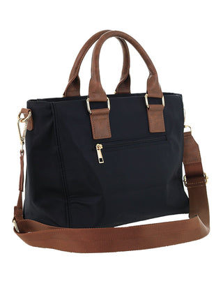 Crossbody bag Black / Nylon PC 4076 BLACK Pierre Cardin RFID Anti-Theft Nylon Mini Tote with Crossbody in Black