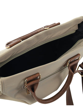 Crossbody bag Camel / Nylon PC 4076 CAMEL Pierre Cardin RFID Anti-Theft Nylon Mini Tote with Crossbody in Camel