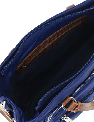 Crossbody bag Navy / Nylon PC 4074 NAVY Pierre Cardin RFID Anti-Theft Nylon Mini Tote with Crossbody in Navy