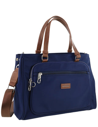 Crossbody bag Navy / Nylon PC 4074 NAVY Pierre Cardin RFID Anti-Theft Nylon Mini Tote with Crossbody in Navy