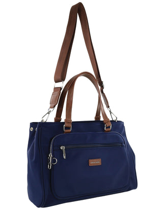 Crossbody bag Navy / Nylon PC 4074 NAVY Pierre Cardin RFID Anti-Theft Nylon Mini Tote with Crossbody in Navy