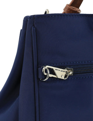 Crossbody bag Navy / Nylon PC 4074 NAVY Pierre Cardin RFID Anti-Theft Nylon Mini Tote with Crossbody in Navy