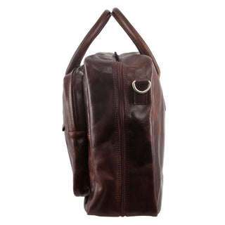 Duffle Bag Dark Chocolate / Leather PC 2802 D-CHOC Pierre Cardin Rustic Leather Business Bag