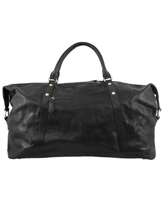 Overnight Bag Black / Leather PC 2824 BLK Pierre Cardin Rustic Leather Business/Overnight Bag in Black