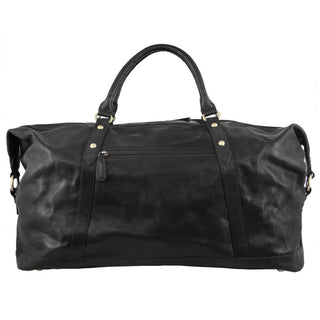 Overnight Bag Black / Leather PC 2824 BLK Pierre Cardin Rustic Leather Business/Overnight Bag in Black