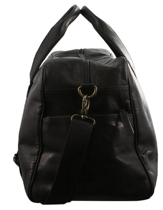 Overnight Bag Black / Leather PC 2825 BLK Pierre Cardin Rustic Leather Business/Overnight Bag in Black