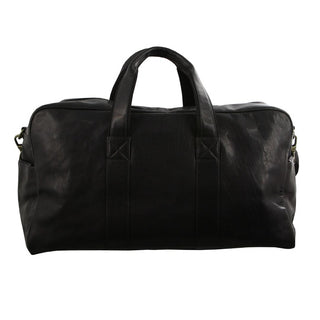 Overnight Bag Black / Leather PC 2825 BLK Pierre Cardin Rustic Leather Business/Overnight Bag in Black