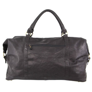 Overnight Bag Black / Leather PC 3134 BLK Pierre Cardin Rustic Leather Business/Overnight Bag in Black