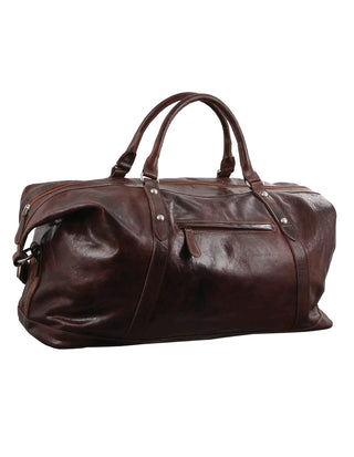 Overnight Bag Chocolate / Leather PC 2824 CHOC Pierre Cardin Rustic Leather Business/Overnight Bag in Chocolate