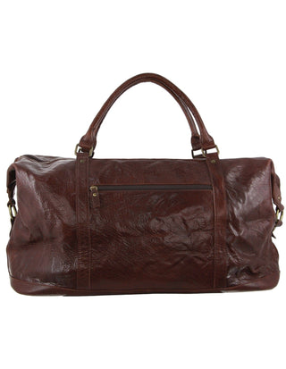 Overnight Bag Chocolate / Leather PC 3134 CHEST-CHO Pierre Cardin Rustic Leather Business/Overnight Bag in Chocolate