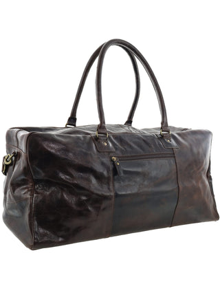 Overnight Bag Chocolate / Leather PC 3139 CHO Pierre Cardin Rustic Leather Business/Overnight Bag in Chocolate