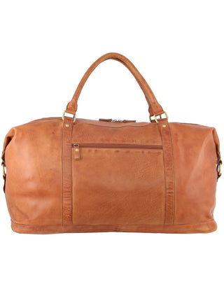 Overnight Bag Cognac / Leather PC 3134 COGN Pierre Cardin Rustic Leather Business/Overnight Bag in Cognac