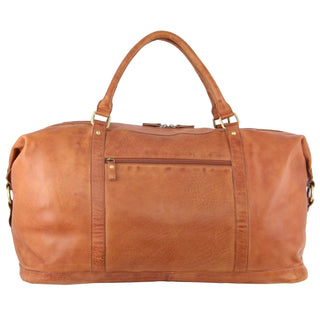 Overnight Bag Cognac / Leather PC 3134 COGN Pierre Cardin Rustic Leather Business/Overnight Bag in Cognac