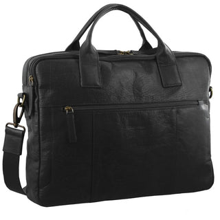 Laptop & Business bags Black / Leather PC 2807 BLK Pierre Cardin Rustic Leather Computer Bag in Black