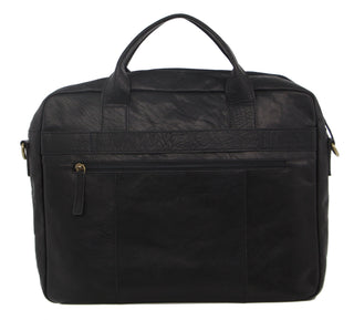 Laptop & Business bags Black / Leather PC 2807 BLK Pierre Cardin Rustic Leather Computer Bag in Black