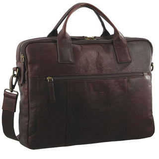 Laptop & Business bags Chestnut / Leather PC 2807 CHES Pierre Cardin Rustic Leather Computer Bag in Chestnut